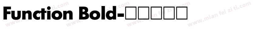 Function Bold字体转换